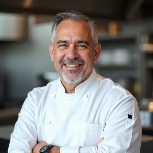 Ritratto dello Chef Antonio Russo in cucina